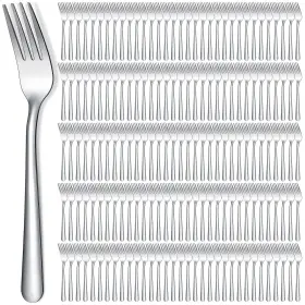 Syhood Wm-syhood-4404 400 Pcs Stainless Steel Dinner Forks Set 8 Inch Bulk Metal Resta