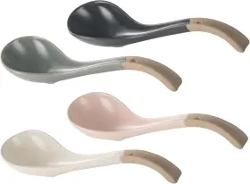 Syjan Home 705353515835 Ceramic Soup Spoons Sets Of 4 Asian Long Ramen Modern