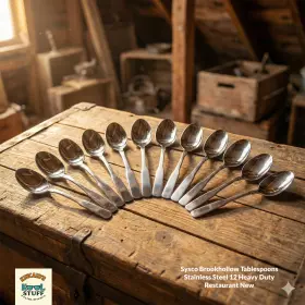 4154563 Sysco Brookhollow Tablespoons Stainless Steel 12 Heavy Duty Restaurant New