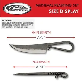 Szco 801608044492 7.75 Inch Hand Forged Medieval Style Feasting Knife With Sheath #3