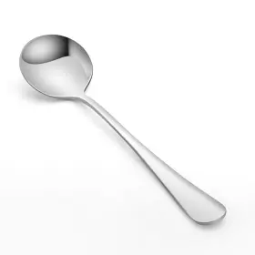 Szlfsx 673143977746 10 Piece Soup Spoon Round Stainless Steel Bouillon Spoons 6.7 Inch