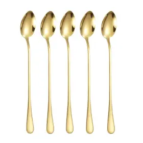Szlfsx 673143978460 Set Of 10 Long-handle Spoons For Iced Tea Coffee And Desserts - Stainless S