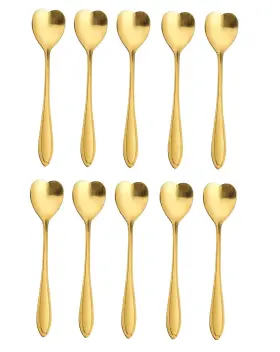 Szlfsx 673143979023 20 Pieces Stainless Steel Coffee Spoon Creative Dessert Spoons For Sugar Stir