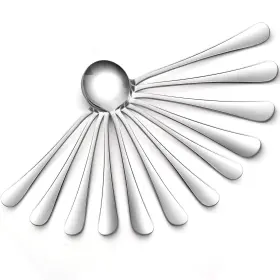 Teaspoons6.7 Tcoin 12 Piece 6.7ftft Spoons Silverware Stainless Steel Kitchen Or Restaurant