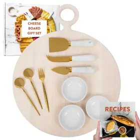 The Bamboo Abode 198168532089 Charcuterie Board Gift Set White Wood Unique Mothers Day Gifts For Mom Ho