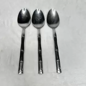 Clf2 The Cellar 26 Stainless Bamboo Glossy Silverware Flatware Flat Japan Vtg #3