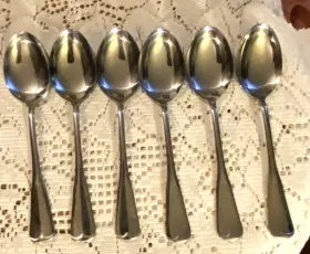 Clf20 The Cellar Japan Stainless 6 Soup Spoons