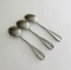 Clf4 The Cellar Stainless Japan Beaded Edge 3 Teaspoons Glossy #3