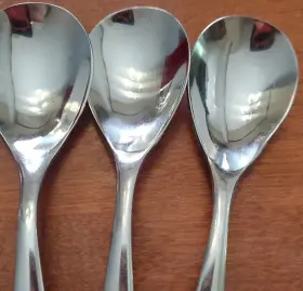 Tpm3 The Palm Restuarant Stainless Teaspoons Set Of 4 Flatware Silverware #3