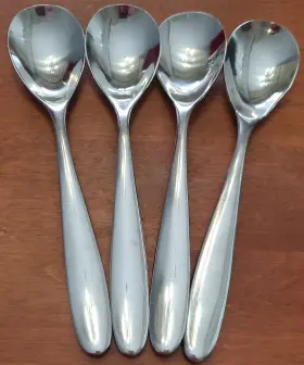 Tpm3 The Palm Restuarant Stainless Teaspoons Set Of 4 Flatware Silverware