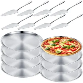 Thenshop Sta-thenshop-1982 16 Pcs 12 In Pizza Oven Pan And Server Set 8 Stainless Steel Baking Pan