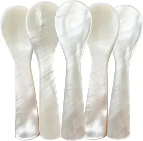 Thougrlyh 445045683673 Caviar Spoon 5pcs Mother Of Pearl Spoons For Ice Cream Sauce 3.54 Inches