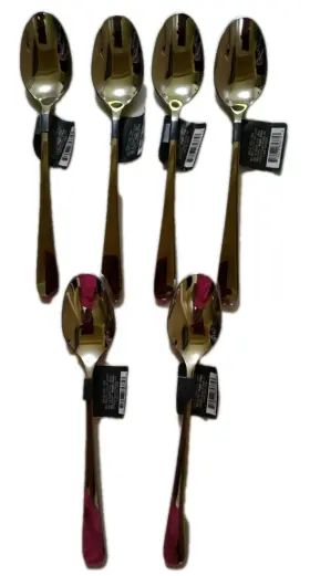 Threshold 719978853753 Harrington Teaspoons 6 Pc Mirror Stainless Steel Dishwasher Safe