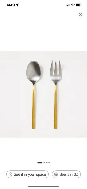 Threshold 810133070678 6 Sets Of 2 Piece Two Tone Serving Stainless Steel 12pc