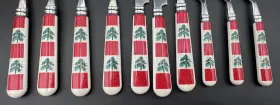Tienshan 029706323121 Country Crock Christmas Tree Replacement Spoons Knives Fork 10pcs #3