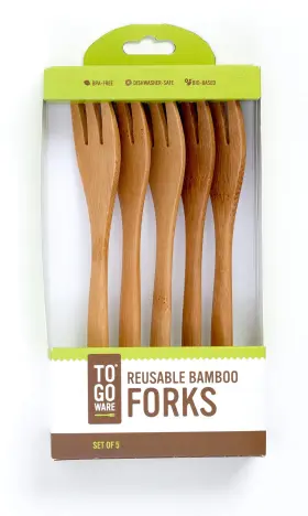 To Go Ware 748252064912 Reusable Forks No Bpa Or Phthalates Dishwasher-safe Nonstick Surface Sa