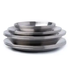 Cs-08 Toaks Stainless Steel 16 Pc Tableware Set