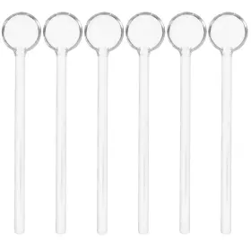 Ttw4793imp17kmrq450b9 Tofficu 6pcs Clear Glass Spoon Teaspoons Espresso Or Tea Stirrers - For Dessert