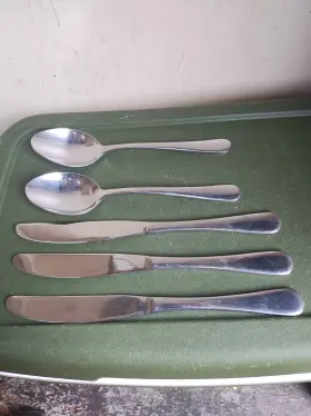 Tools Of The Trade Tot5 5 Stainless Flatware Table Spoons Dinner Knives
