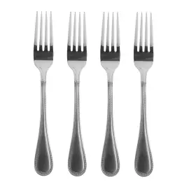 Towle 426505455405 Beaded Antique 18/10 Stainless Steel 8 Dinner Fork Set Of Four