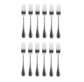 5224105-12 Towle Beaded Antique 18/10 Stainless Steel 8 Dinner Fork Of