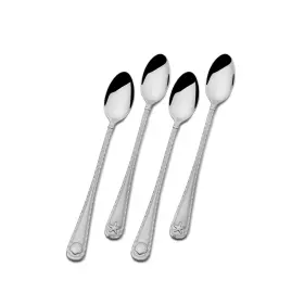 Towle Living 044228043722 Antigua Frost Iced Beverage Spoons Set Of 4 Stainless Steel