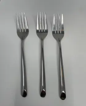 Towle Living 5243509 Wave Stainless Steel Salad Forks Lot Of 3