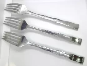 Rds193 Towle Supreme Cutlery Bamboo 1 Dinner Fork S 7 3/8 Inch Stainless #3