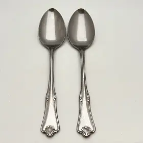 Tws100 Towle Stainless Oval Place Soup Spoons Supreme Flatware Japan 7 3/8 2pc Set