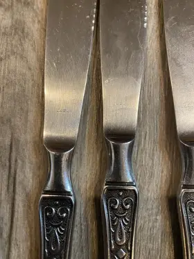 Tws131 Towle Supreme Cutlery Stainless Steel 6 Knives Flatware Japan #3