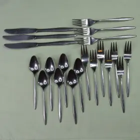 Tws171 Towle Lot Of 20 Supreme Salad Forks Dinner Teaspoons Knives