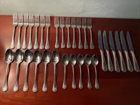 W2283200 Towle Nautical Sailboat Stainless Flatware 31 Pc Set