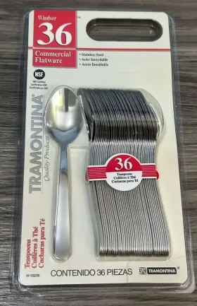 Tramontina 016017084216 Commercial Grade - Stainless Steel Teaspoons 36 Ct Windsor