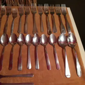 568974123 Tramontina 58 Pc Flatware Set Mixed Mostly Brazil Nsf #2