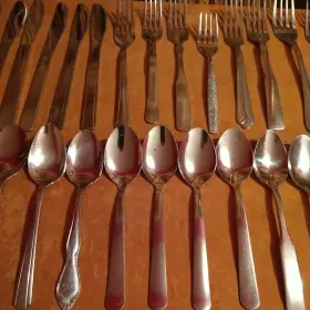 568974123 Tramontina 58 Pc Flatware Set Mixed Mostly Brazil Nsf #3