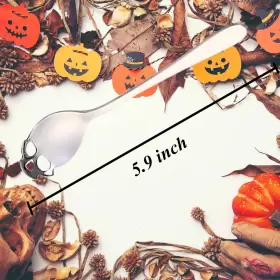 Triplelife 600988825901 Skull Sugar Spoon 304 Stainless Steel Tea And Coffee Stirring Set Of 6 #2