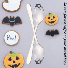 Triplelife 600988825901 Skull Sugar Spoon 304 Stainless Steel Tea And Coffee Stirring Set Of 6 #3