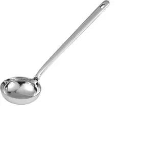 Txhlyx1810psl1a Txhlyx Flat Bottom Ladle 10ftft Sauce Thick Heavy 18/10 Stainless Silver