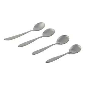 Unique Bargains 693617241036 4pcs Stainless Steel Handle Soup Spoons Flatware Cutlery