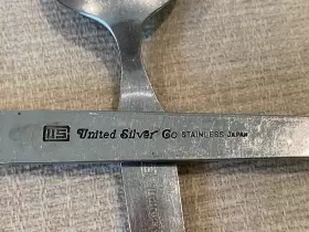 United Silver Co Us12 5pc Stainless Riviera Cordova Fork Spoon Butter Knife Ladle #3