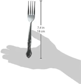 0004-05 Usa 12-piece Elegance Dinner Fork Set 18-0 Stainless Steel Silver #2