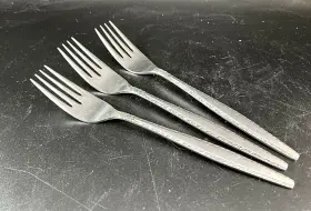 Ut118 Utica Stainless Japan - Flatware / Silverware 3 Dinner Forks