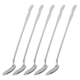 Uxcell 602451804437 Stainless Steel Long Handle Tea Latte Coffee Ice Cream Spoon 25cm Length 4pcs