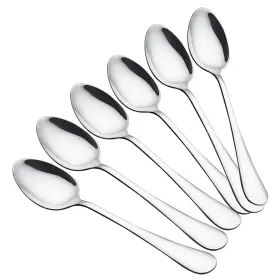 Vanra 727780958320 6 Pcs Large Stainless Steel Dinner Spoon 8 Inch Silverware Tablespoons