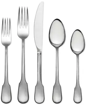 40024366 Vera Wang / Wedgwood Surrey 5 Piece Place Setting By 18/10 Stainless Flatware New