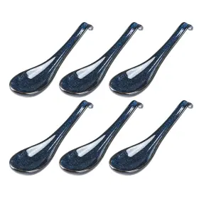 Vicrays 737494842068 Ceramic Soup Spoons Asian - Chinese Porcelain Japanese 6.4 Inch L