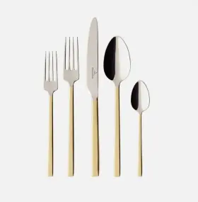 Villeroy & Boch 003686292659 La Classica Gold By And Stainless Steel Place Setting 5 Piece - New