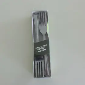 Walco 760695013289 Qualite Stainless Wlvp5505d Poise 18/0 Dinner Forks 1 Pack 12