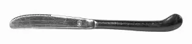 Wco7 Walco Stainless Steel Asymmetrical Tip Glossy Silver Flatware Dinner Knife #2
