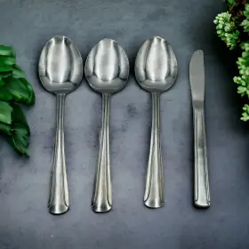 Wl7407 Walco 3 Serving Spoons Butter Knife
